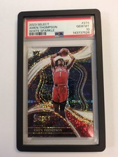 2023-24 Select Amen Thompson #274 White Sparkle PSA 10 Pop 10! Low Pop!!!