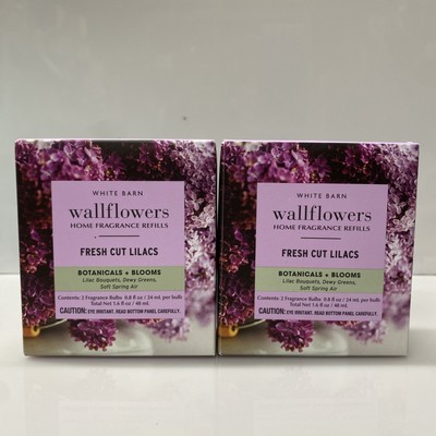 2 Twin Pack Bath & Body Works Fresh Cut Lilacs Wallflowers Fragrance Refill Bulb