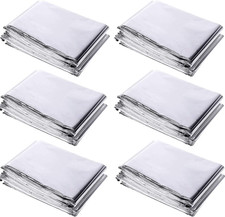 6 Pack High Silver Reflective Mylar Film, Garden Greenhouse Covering Foil Sheets