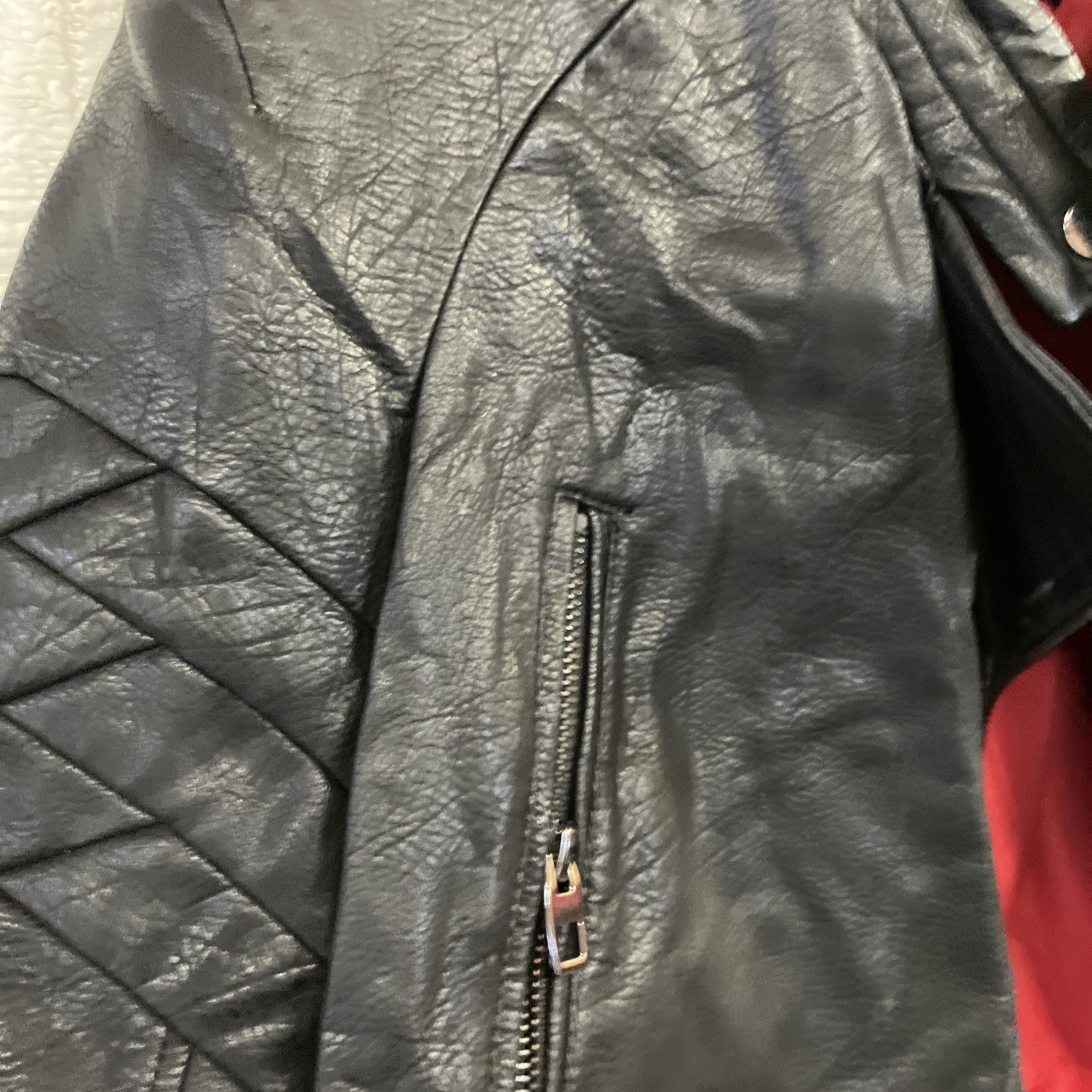 Woman’s Zara Basic Polyester Leather Looking Jack… - image 4