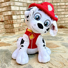 Nick Jr. Paw Patrol Marshall Pup ~ Plush Fire Dog Dalmatian 14” Stuffy LARGE