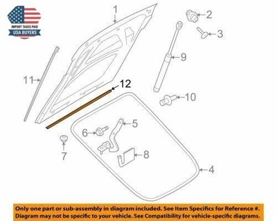 Audi TT TTS Coupe Roadster Seal Upper Genuine 8J8827669