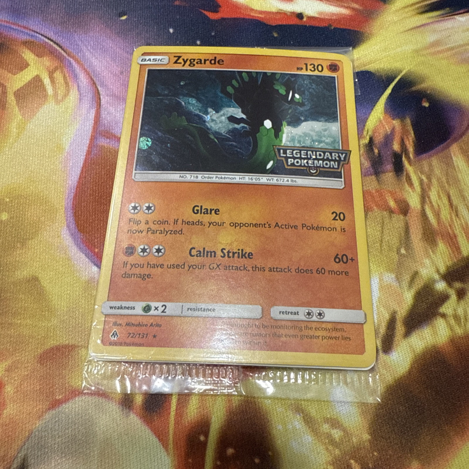 Pokemon Zygarde Legendary PROMO Card Sealed GameStop Exclusive 2018 72/131