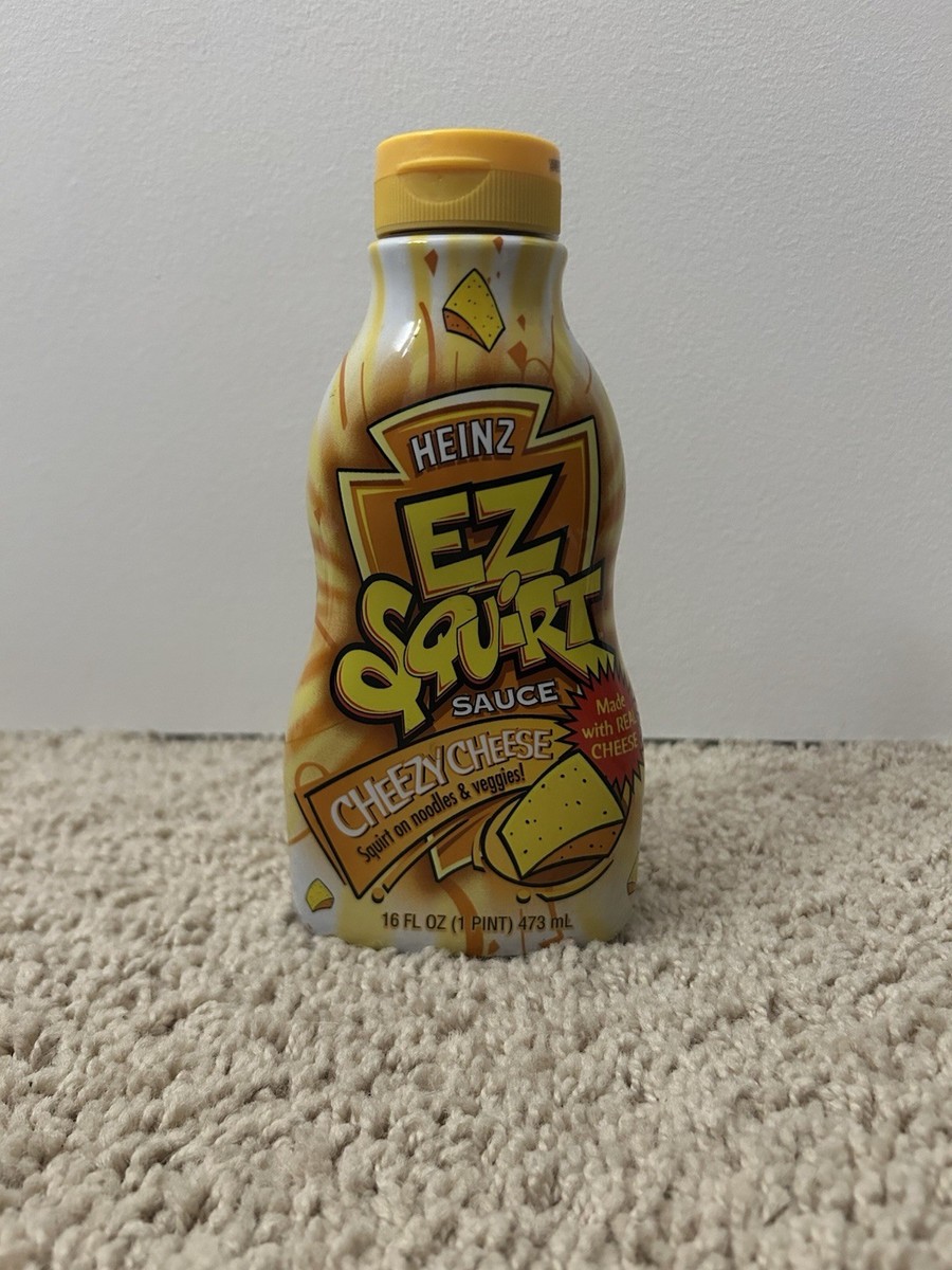 Rare Sealed Heinz EZ Squirt Cheezy Cheese Sauce 16 fl oz never