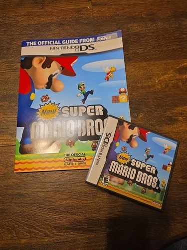 New Super Mario Bros - Nintendo DS CIB With Strategy Guide Mint