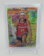 2024 Panini Prizm WNBA - Fractal Aaliyah Edwards #3 Orange Pulsar Prizm /75 (RC)