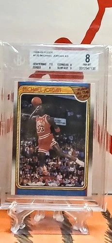 🌟🏀MICHAEL JORDAN 1997 FLEER ALL STAR ICONIC CARD BGS 8🏀🌟BEST PRICE EBAY🏀🌟