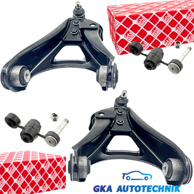 2x Querlenker Traggelenk FEBI Koppelstange vorne unten für RENAULT CLIO 2 KANGOO