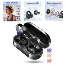 Lightweight Open Ear Bluetooth Headphones - 6 Hours Playtime, Perfect for Sports