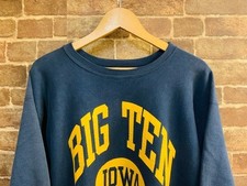 Rare 90s Champion Reverse Weave Iowa Big Ten 3-Print USA Made College Sweatshirt