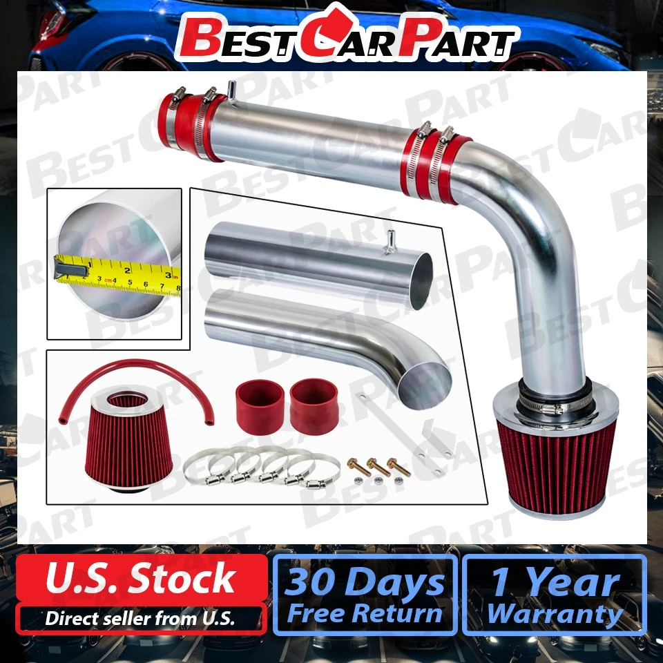 BCP RED 2011-2017 Veloster Accent 1.6L GDi L4 Cold Air Intake Kit + Filter - Image 2 of 4