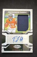 2025 Panini Certified - Freshman Fabric Mirror Signatures RJ Harvey #FBC-RHY...