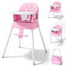 5 in 1 Foldable Baby High Chair,Convertible Highchair for Babies