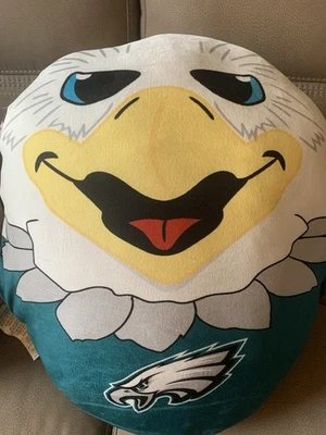Philadelphia Eagles JUMBO SIZE SWOOP NFL Mascot PLUSHIE PILLOW Throw Pegasus-NEW