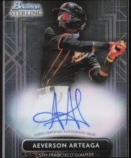 2022 Bowman Sterling Aeverson Arteaga Prospect Auto San Francisco Giants #PA-AA