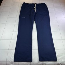Figs Cairo Cargo Scrub Pants Mens XXL Tall Navy Blue Medical Pockets Drawstring
