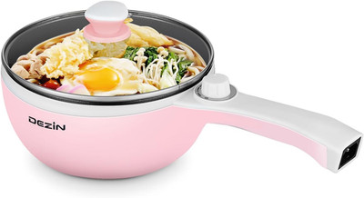 Electric Hot Pot 1.5L Mini Non-Stick Sauté Pan Portable Adjustable Power