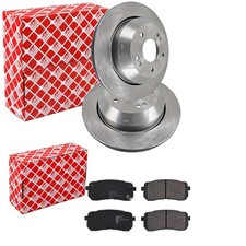 FEBI BREMSSCHEIBEN 315mm + BELÄGE HINTEN passend für KIA SORENTO 3 UM III