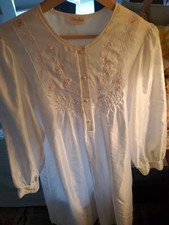 Barbizon Oversized Vintage Nightgown Prairie Lace Pintuck Loungewear Gown Medium