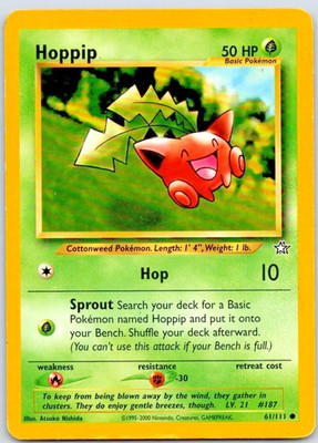 Pokemon Neo Genesis Hoppip Card 61/111