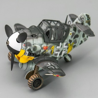 Bf 109F/G Fighter Cute Version 3D Printed Models Gift Collection Ornament