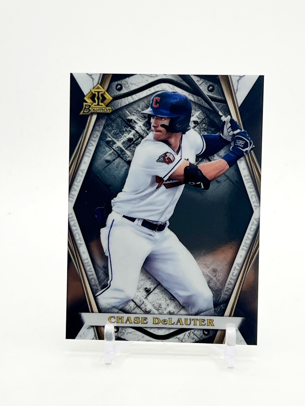 CHASE DELAUTER BOWMAN INVICTA SSP - 2022 Bowman Draft #BI-13 Guardians RC