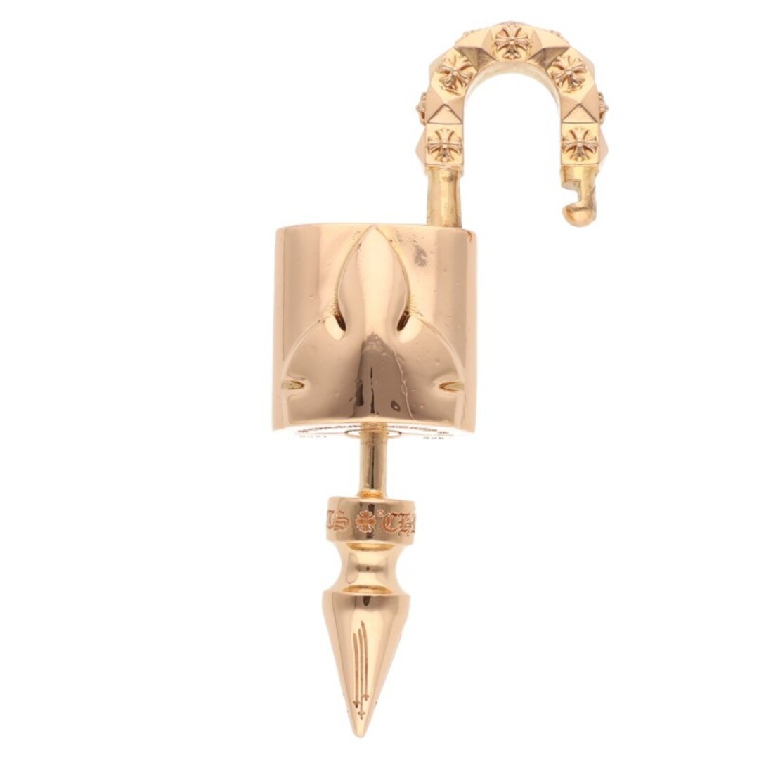 Chrome Hearts 22k P D Padlock Flerknee PAVE Diamond gold Necklace Top Men's Used thumbnail 5