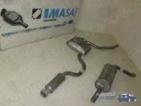 Imasaf Auspuffset für Ford Sierra 1.8+2.0 Ohne Kat 1984-1985| Mitteltopf+Endtopf