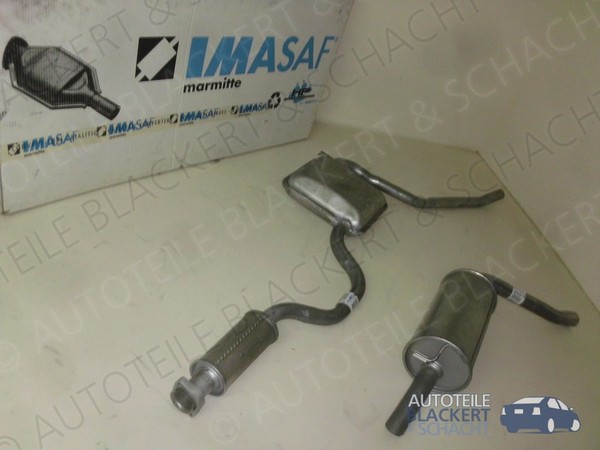Imasaf Auspuffset für Ford Sierra 1.8+2.0 Ohne Kat 1984-1985| Mitteltopf+Endtopf-image