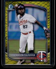 KAELEN CULPEPPER 2025 BOWMAN DRAFT CHROME #BDC-120 YELLOW REPTILIAN 71/75
