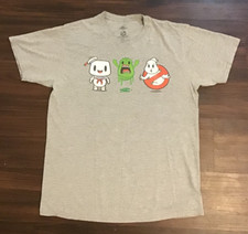 Ghostbusters Chibi Stay-Puft Slimer Ghost Logo Mad Engine T-shirt Adult L