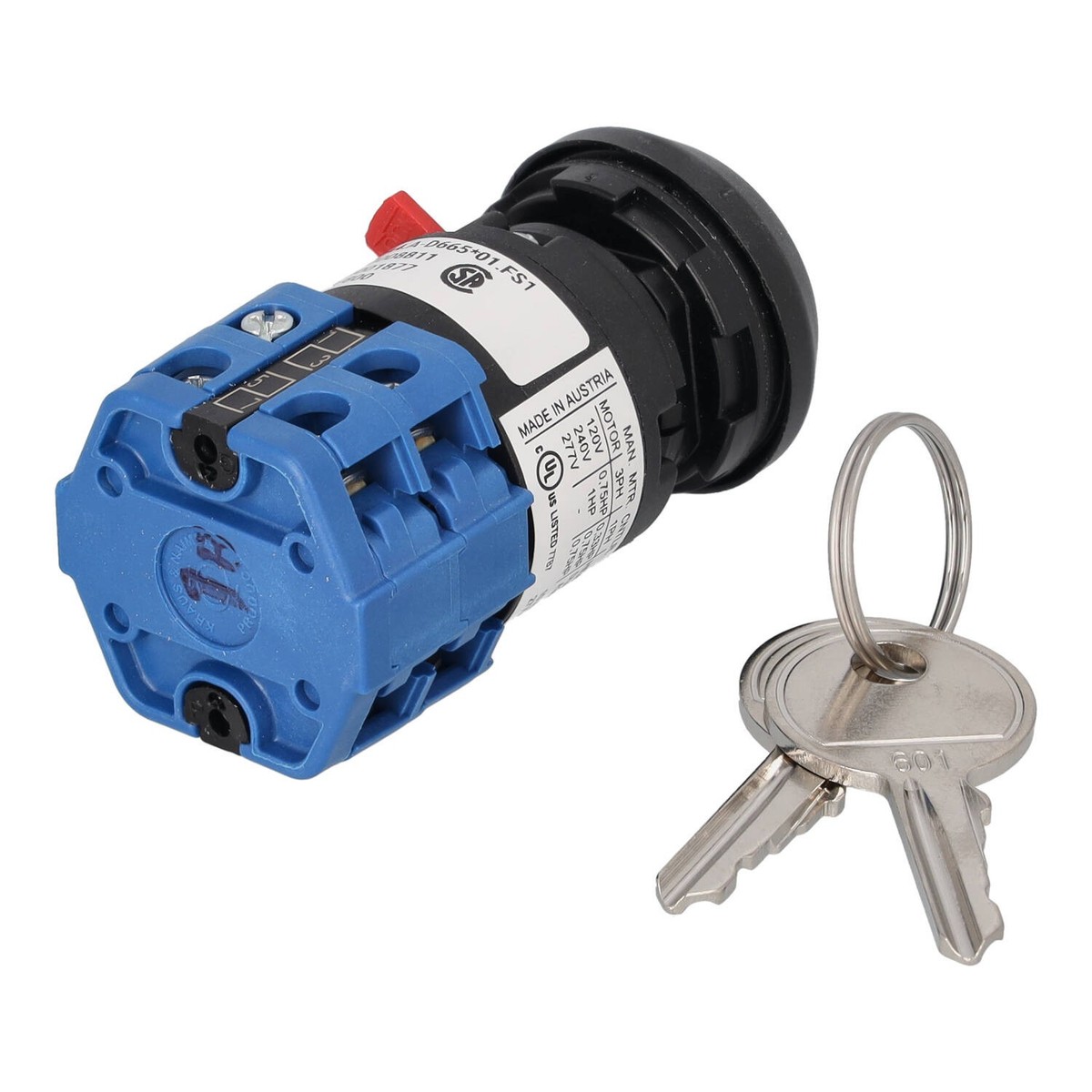Interrupteur à Clé D'Allumage 183827 Avec 2 Clés - Compatible Moteurs Kubota D722 D902 D1005 D1105 Pour Grasshopper
