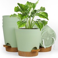 6 Packs Blumentopf SelbstbewäSsernd, 12.7Cm Pflanzentopf Mit BewäSserungssyst...