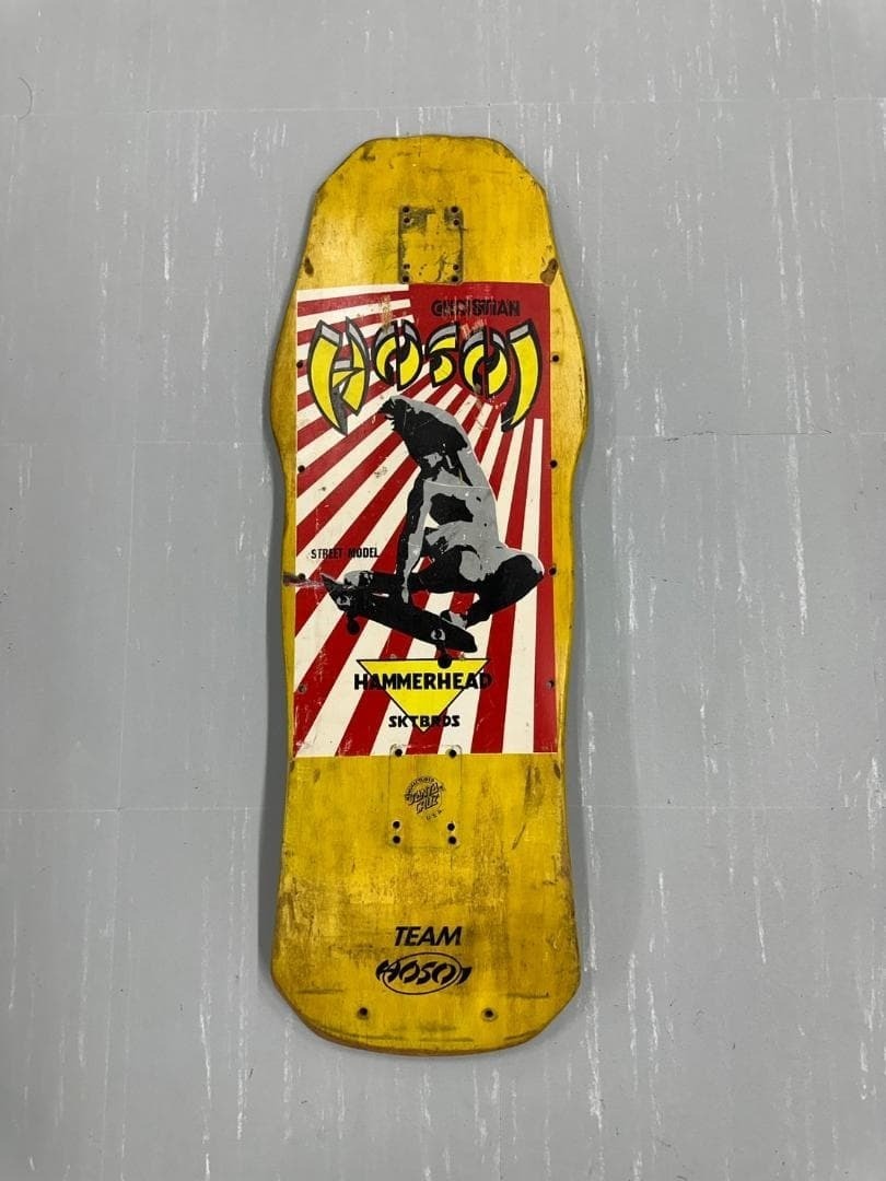 80s–90s Hosoi Hammerhead Santa Cruz Vintage Skateboard Deck