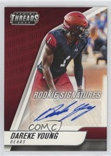 2022 Chronicles Draft Picks Threads Rookie Signatures Dareke Young Auto 8wm