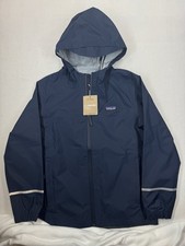 Patagonia Kids  Torrentshell 3L Rain Jacket New Navy Medium 10 NWT 129 MSRP