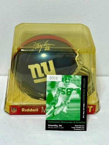 Lawrence Taylor Autograph Mini Helmet New York Giants CSA in person Auto