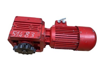 ABM Getriebemotor mit Bremse 230-400V 1,1kw U1 1330 U2 15/min 51483
