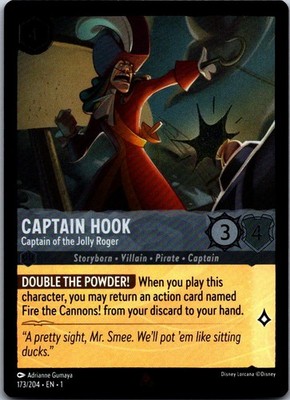 Captain Hook - Captain of the Jolly Roger Rare The First Chapter 173/204 NM