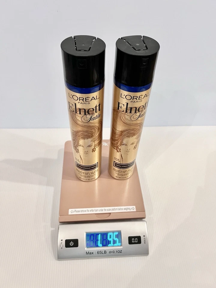 TWO Loreal Paris Elnett Satin EXTRA STRONG HOLD Hair Spray Hairspray 11 oz - Image 2 of 2