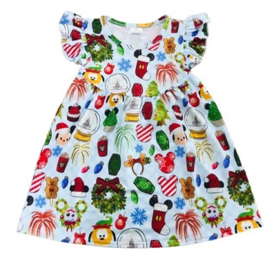 white christmas dresses Disney Christmas Dress 6/12