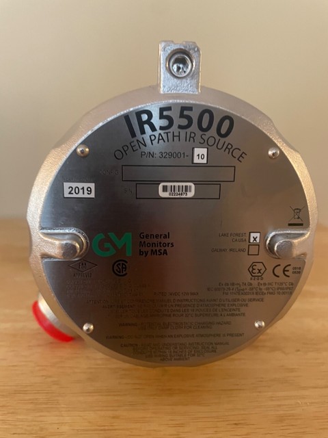 MSA IR5500 Open Path Infared Gas Detector IR General Monitors 329001-1 ...