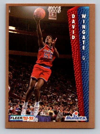 1992-93 Fleer David Wingate #237 Washington Bullets