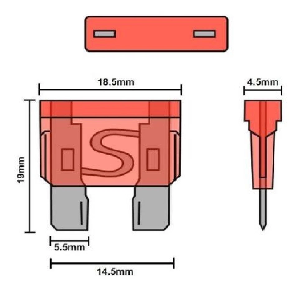 Replacement 12v Mini/Standard Blade Fuse Kit FOR MITSUBISHI L 200/Triton 14-2021 - Image 3 of 4