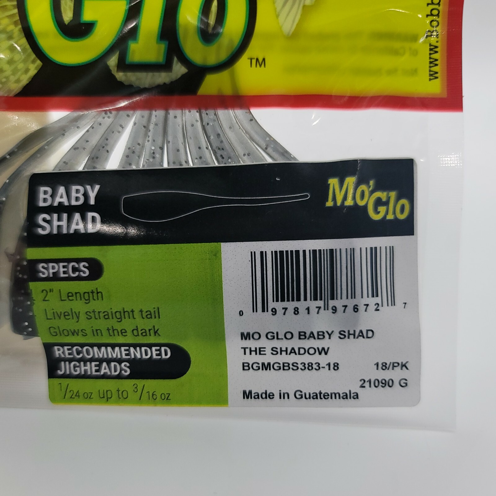 Leurres Bobby Garland Crappie – 4 Paquets De 15 : Mo Glo Et Baby Shad Swim’R, Soft Plastic