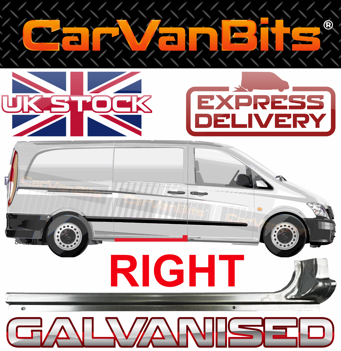 Mercedes Vito Viano W639 2003-2010 Sliding Door Repair Panel SWB LWB-image