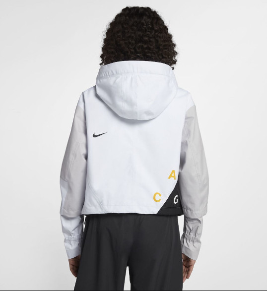 Nike WOMEN'S Nikelab ACG GORE-TEX Deploy Jacket White Grey Black SIZE SMALL NEW image 2