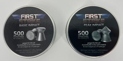 First Strike Flachkopf oder Spitzkopf - Diabolos Munition 4,5 mm 1000 Stück