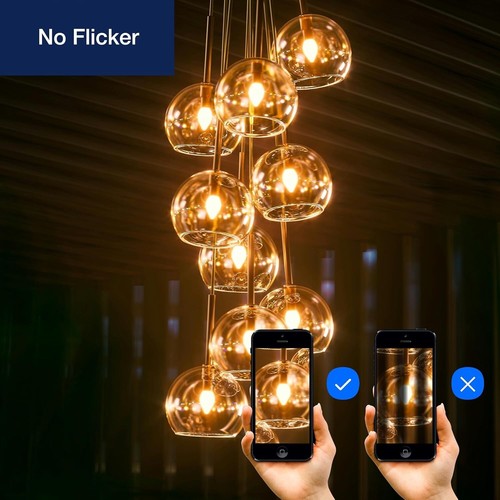 100W Equivalent LED Candelabra Bulbs, 800LM Dimmable E12 LED Chandelier Light... - Picture 5 of 8