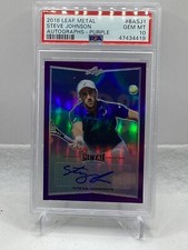 2016 Leaf Metal Tennis Auto Purple #BASJ1 Steve Johnson PSA 10